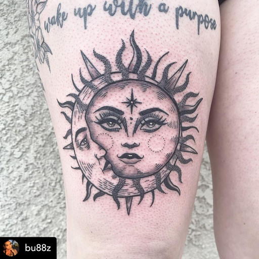 Explore head tattoo ideas for men, creative tattoo ideas in Murrieta, available at Diamond City Tattoo & Piercing