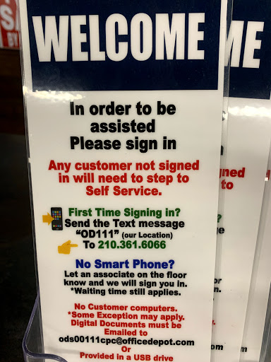 Office Supply Store «Office Depot», reviews and photos, 5601 Bandera Rd #113, Leon Valley, TX 78238, USA