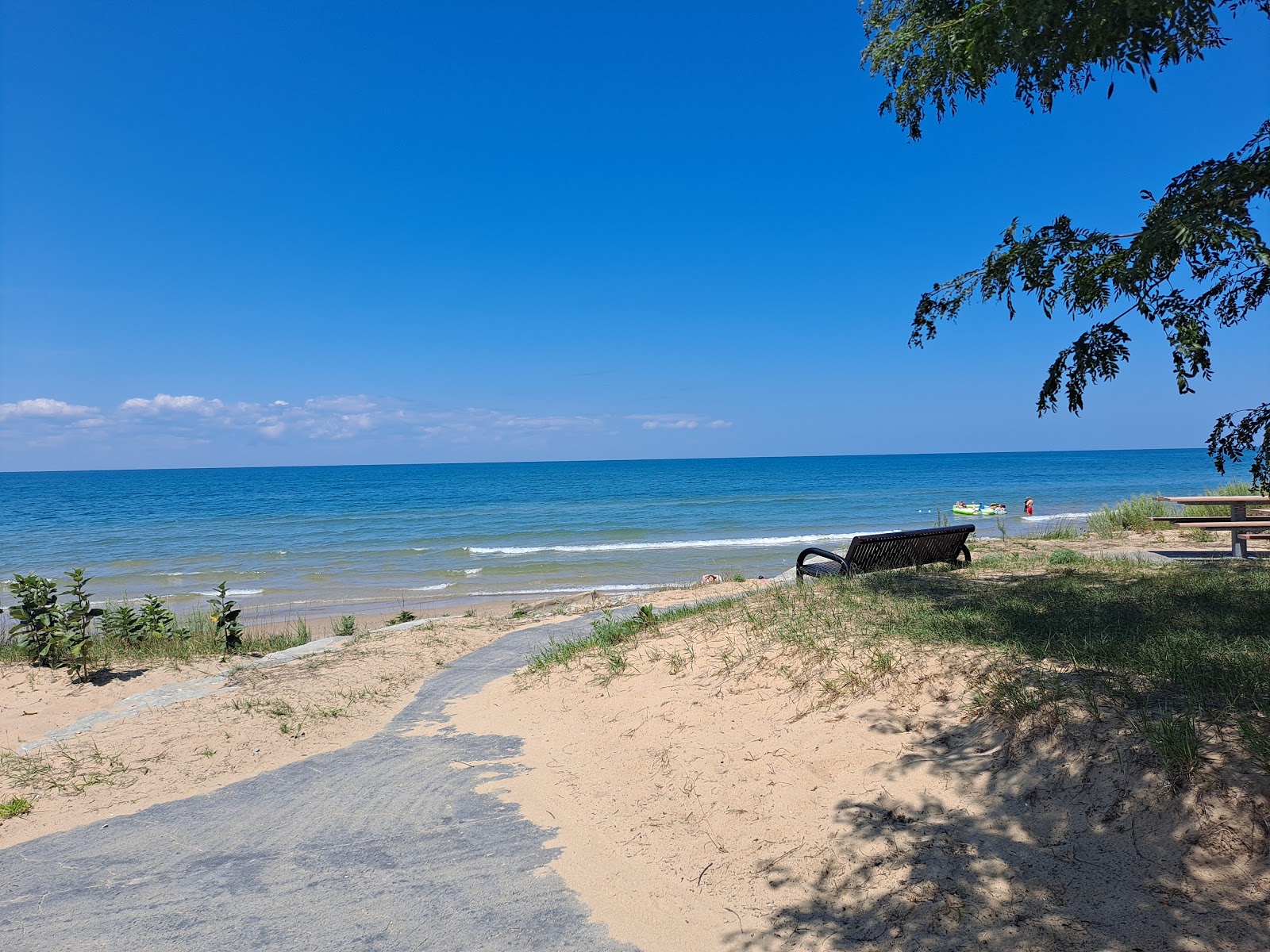 Foto von Oak Beach County Park Beach mit langer gerader strand
