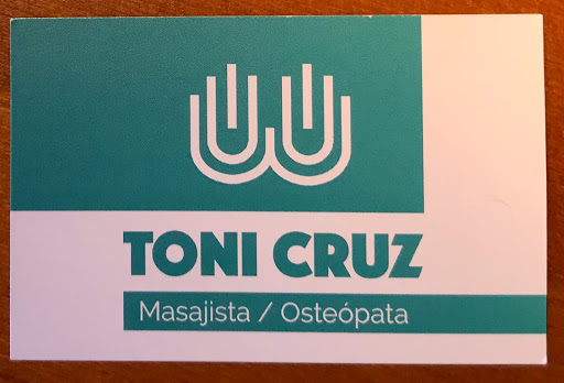 Toni Cruz Masajista / Osteópata en Capdepera, Baleares