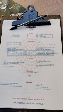 Restaurant L’avant comptoir du palais à Bordeaux - menu / carte