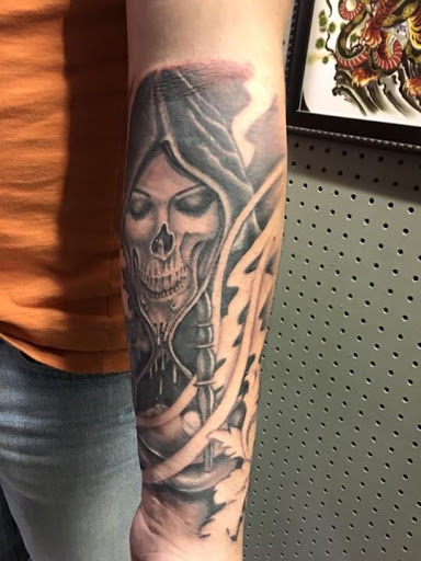 Explore barney tattoo ideas, creative tattoo ideas in Kingsford, available at Deft Tattoo Studio