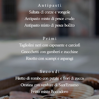 Menu / carte de Ostaria Boccadoro à Venice