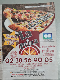 Carte du La Pizza à Jargeau