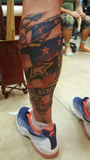 Explore full neck tattoo ideas for men, creative tattoo ideas in Satellite Beach, available at Rocksteady Tattoo Company