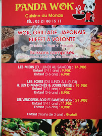 Panda Wok à Saint-Martin-Boulogne menu