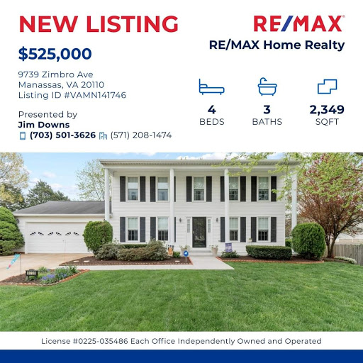 Real Estate Consultant «Jim Downs Realtor, Broker REMAX Home Realty», reviews and photos, 9219 Center St, Manassas, VA 20110, USA