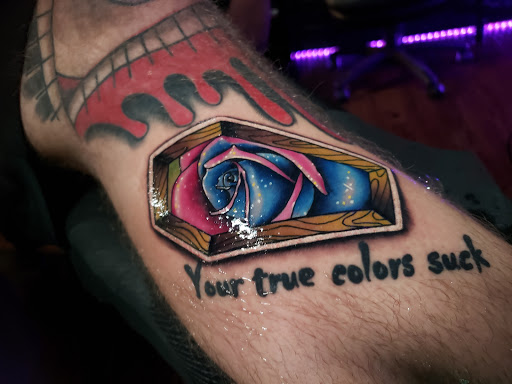 Explore fighting tattoo ideas, creative tattoo ideas in College Station, available at Legacy Tattoo Lounge