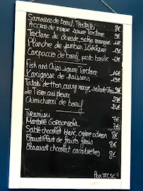 Restaurant L'hémisphère restaurant à Bénodet (le menu)