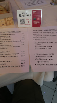 Pizzeria e ristorante a Rivoli | Rigatony à Rivoli menu