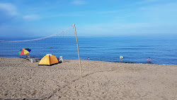 Foto van Hinoba-an Beach met recht en lang