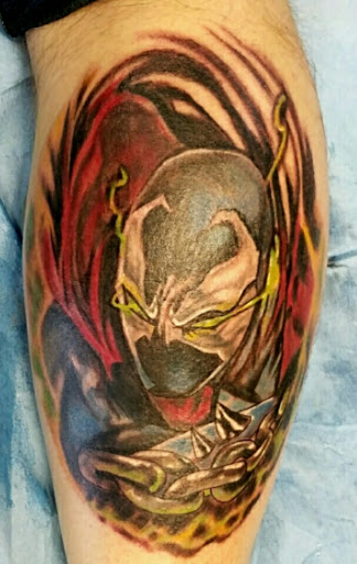 Explore motorcycle tattoo ideas, creative tattoo ideas in Albuquerque, available at A Touch of Ink Tattoo & Art Gallery