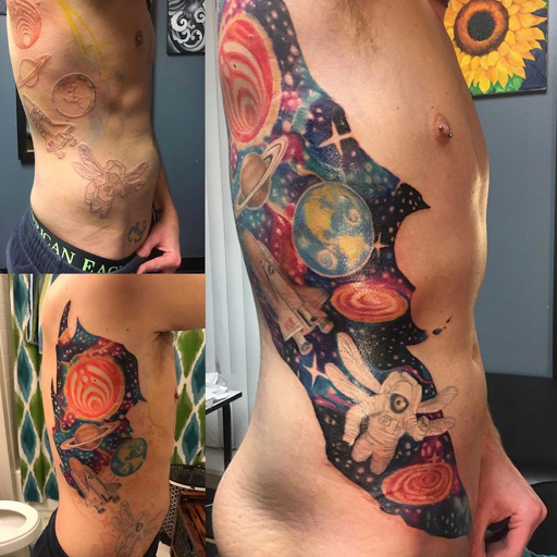Explore kaneki tattoo ideas, creative tattoo ideas in Chattanooga, available at Standard Ink Tattoo Co