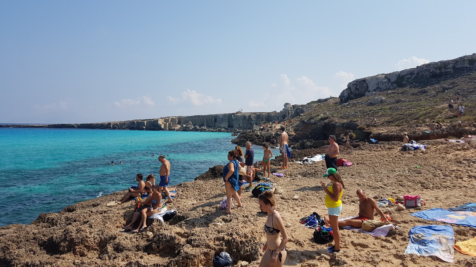 Photo of Spiaggia Di Cala Rossa with partly clean level of cleanliness