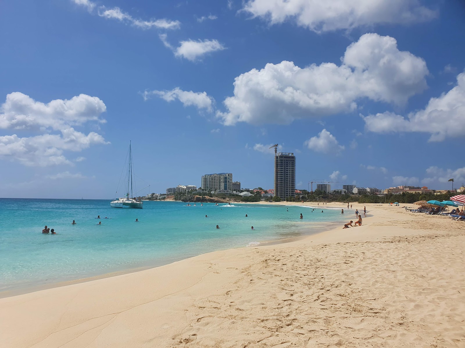 Photo of Mullet Bay beach with very clean level of cleanliness