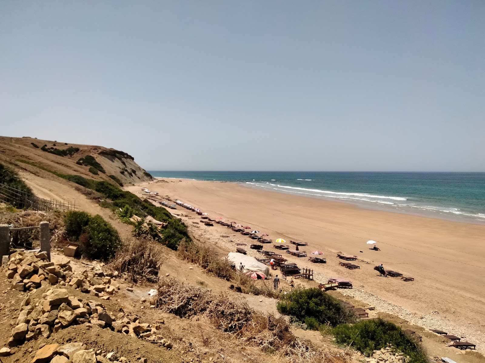 Plage Sidi Mghayet'in fotoğrafı parlak ince kum yüzey ile