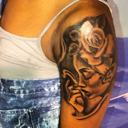 Explore aster flower tattoo ideas, creative tattoo ideas in Atlanta, available at Camp Creek Body Art & Laser