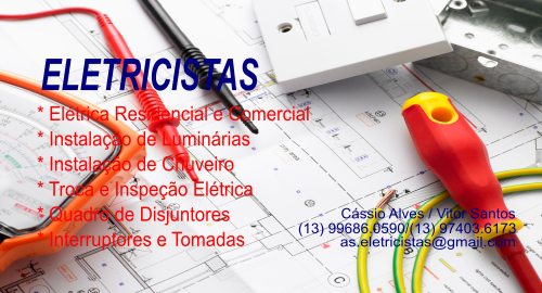 Logo da empresa - Eletricista - A. S Serviços Elétricos e Iluminação