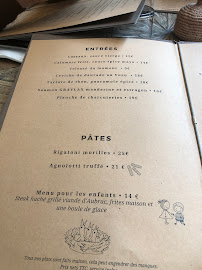 Restaurant Nido à Vincennes (le menu)