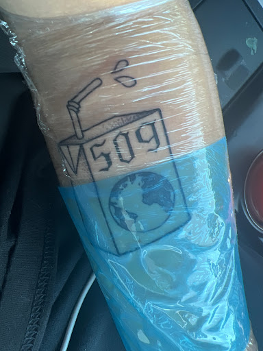 Explore graffiti tattoo ideas, creative tattoo ideas in Yakima, available at Top Kat Tattoo