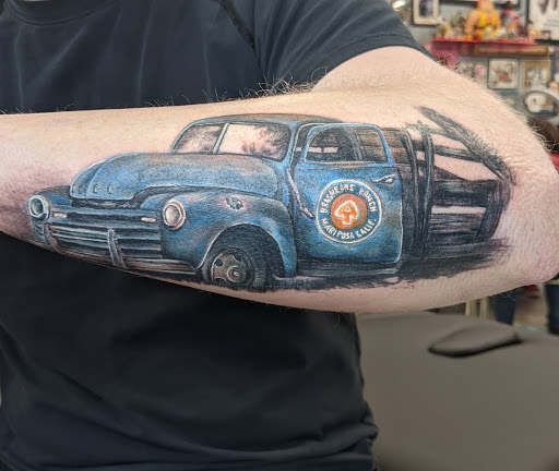 Explore rose tattoo ideas for guys, creative tattoo ideas in Meridian, available at Burn The Boats Tattoo