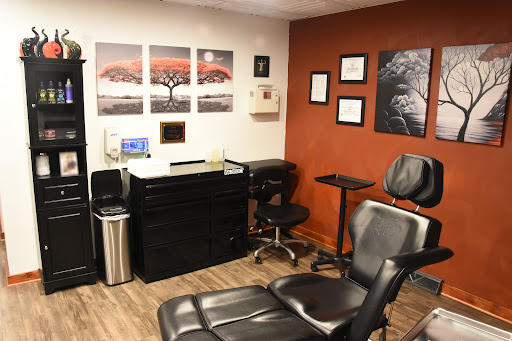 Explore face tattoos above eyebrow tattoo ideas, creative tattoo ideas in Mc Gregor, available at INKspiration Tattoo Studio