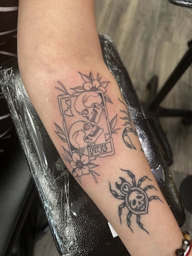 Explore hourglass tattoo ideas, creative tattoo ideas in Leola, available at Sweet Omens