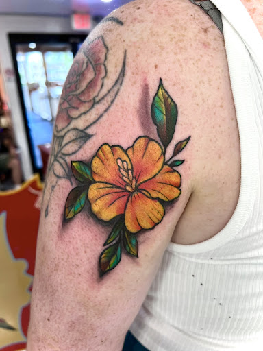 Explore twin flame tattoo ideas, creative tattoo ideas in Honolulu, available at Sacred Art Tattoo Waikiki