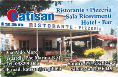 Albergo Ristorante Pizzeria Katisan Traversa Alodo Moro, 5, 87020 Guardia piemontese CS, Italia