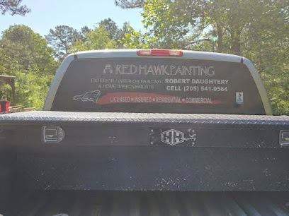 Red Hawk Painting