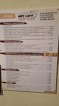 Carte du Mezz Cavut • Trattoria Paposceria à Vico del Gargano