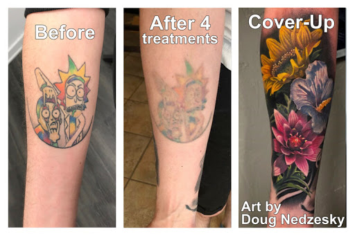 Explore men back tattoo idea, creative tattoo ideas in Honolulu, available at Removery Tattoo Removal & Fading