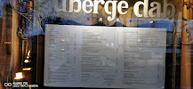 L'Auberge Dab à Paris menu