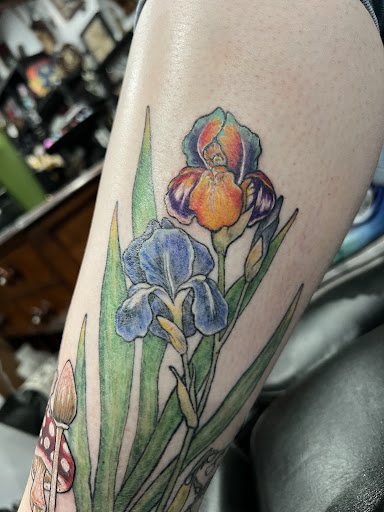 Explore family flower tattoo ideas, creative tattoo ideas in Albuquerque, available at Dark Mark Arts