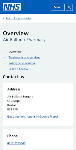 Reviews of Air Balloon Pharmacy in Bristol - Pharmacy