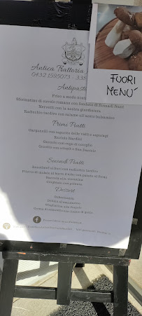 Restaurant Antica Trattoria Nardini à Cividale del Friuli (la carte)