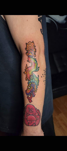 Explore holy trinity tattoo ideas, creative tattoo ideas in Denver, available at Nocturnal Tattoo 2