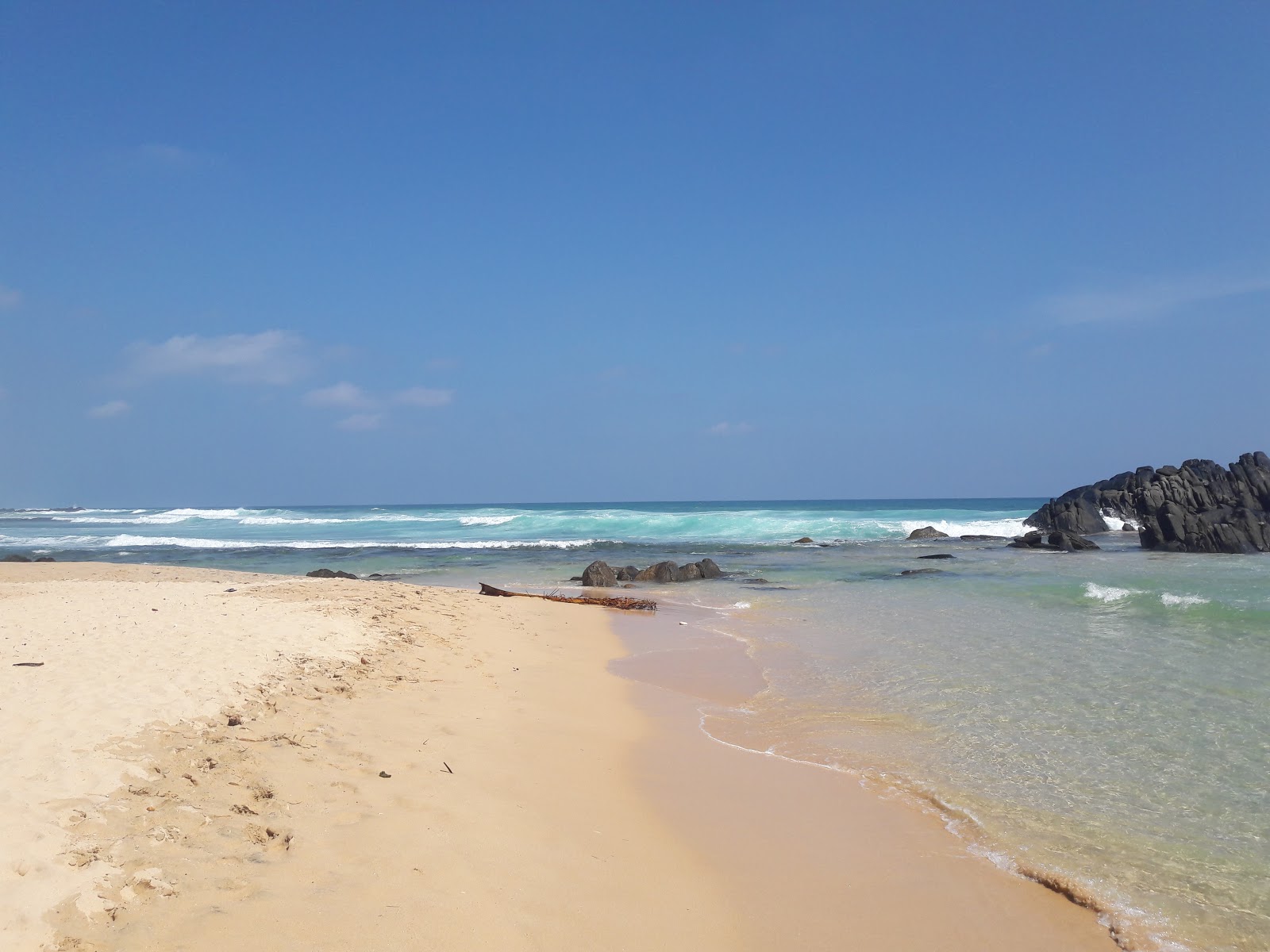 Foto de Dalawella Beach - lugar popular entre os apreciadores de relaxamento