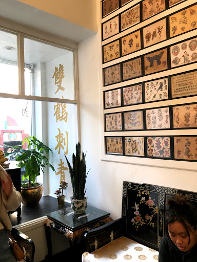 Explore girl thigh tattoo ideas, creative tattoo ideas in San Francisco, available at Two Cranes Tattoo