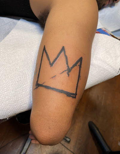 Explore male upper arm tattoo ideas, creative tattoo ideas in Brooklyn, available at Electric Lotus Tattoo