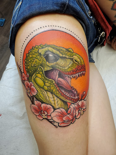 Explore monogram tattoo ideas, creative tattoo ideas in Peoria, available at Guerrilla Ink Tattoos