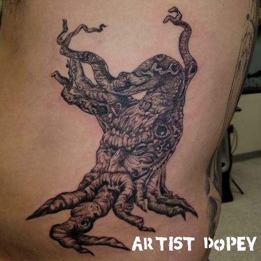 Explore machine tattoo ideas, creative tattoo ideas in Kearney, available at Babalus Professional Tattoo Studio