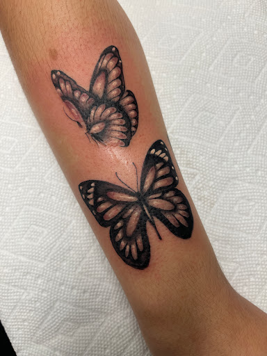 Explore chemistry tattoo ideas, creative tattoo ideas in Concord, available at Sterling Tattoo Club