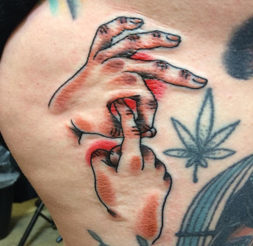 Explore bartender tattoo ideas, creative tattoo ideas in Pittsburgh, available at Godspeed Tattoo and Body Piercing