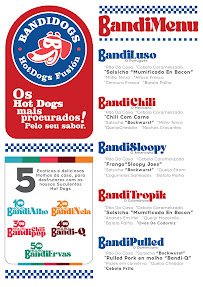 Menu du BANDIDOGS - HotDogs à Porto