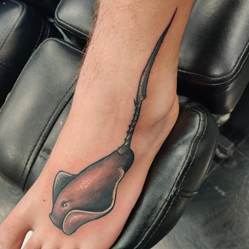 Explore skull sleeve tattoo ideas, creative tattoo ideas in Raleigh, available at Inkability Tattoo