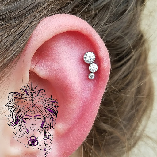 Explore calf tattoo ideas for men, creative tattoo ideas in Baton Rouge, available at Deja Vu Piercing Studio