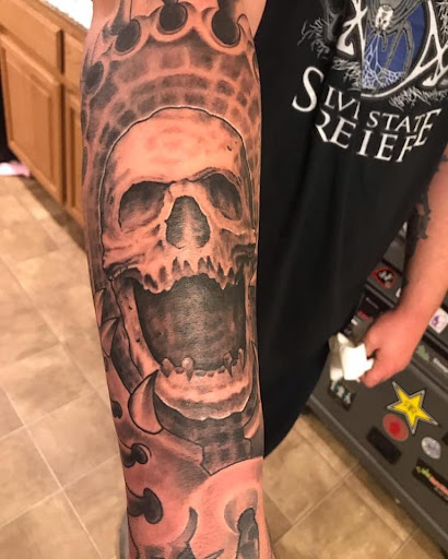 Explore father time tattoo ideas, creative tattoo ideas in Fernley, available at Purple orchid tattoo and piercing