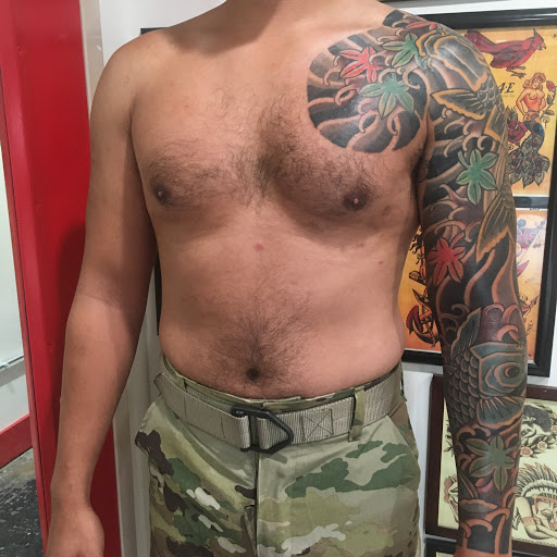 Explore g59 tattoo ideas, creative tattoo ideas in Dallas, available at Carl Hallowell, Horisho