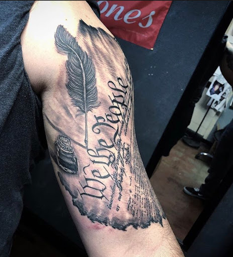 Explore cowboys tattoo ideas, creative tattoo ideas in Odessa, available at Black Cat Tattoo Company